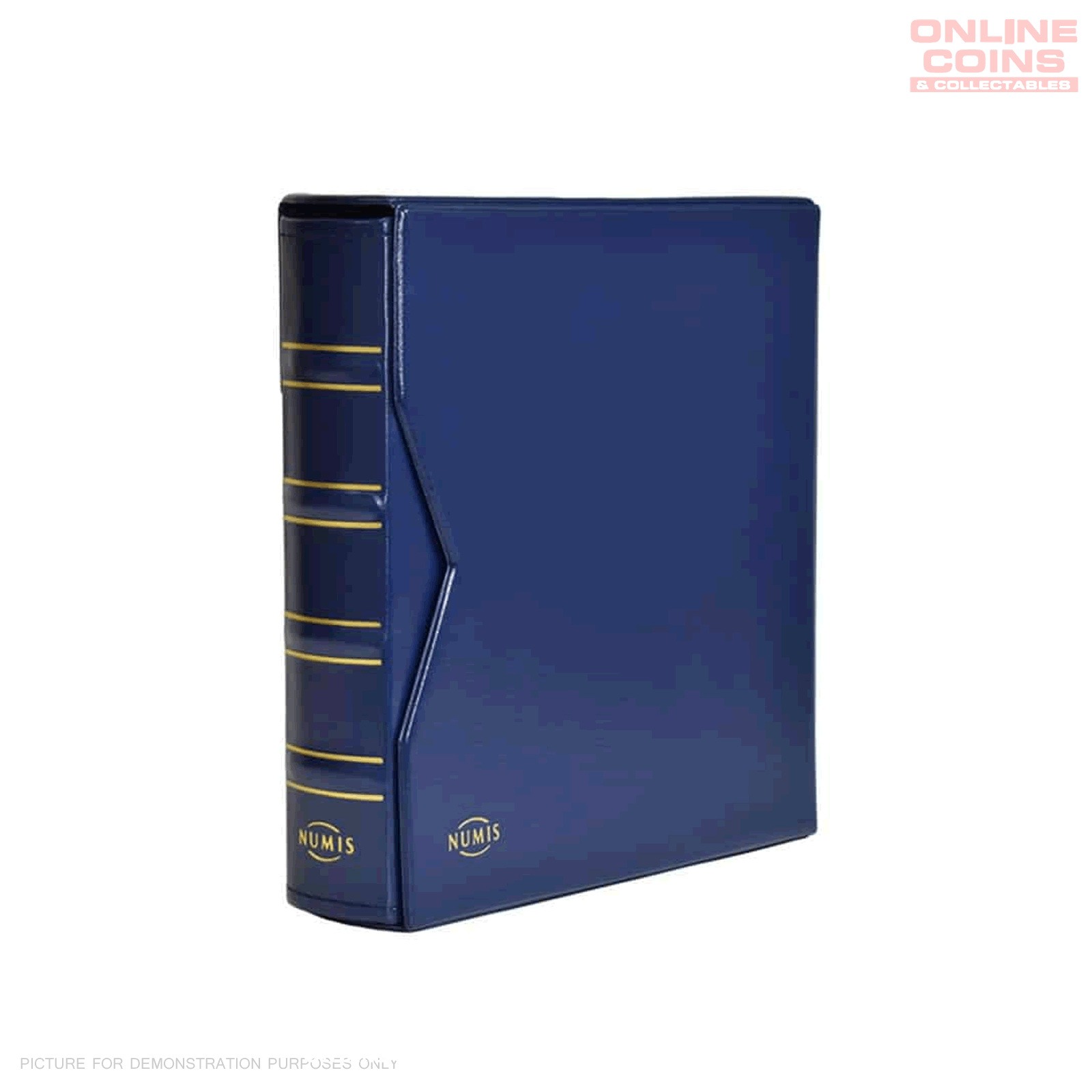 Lighthouse - Classic Numis Coin and Banknote Album With Slipcase Including 5 Assorted Pages - Blue